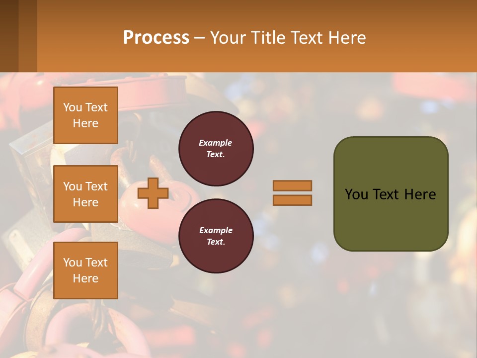 A Bunch Of Locks Are Attached To A Tree PowerPoint Template
