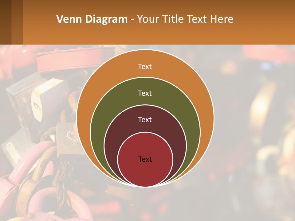 A Bunch Of Locks Are Attached To A Tree PowerPoint Template