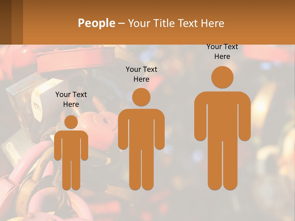 A Bunch Of Locks Are Attached To A Tree PowerPoint Template