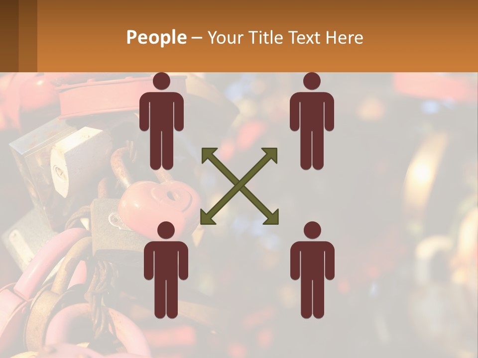 A Bunch Of Locks Are Attached To A Tree PowerPoint Template