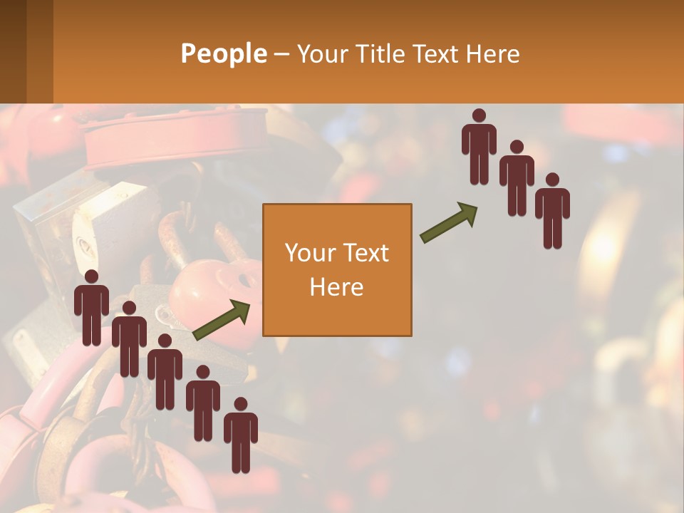 A Bunch Of Locks Are Attached To A Tree PowerPoint Template