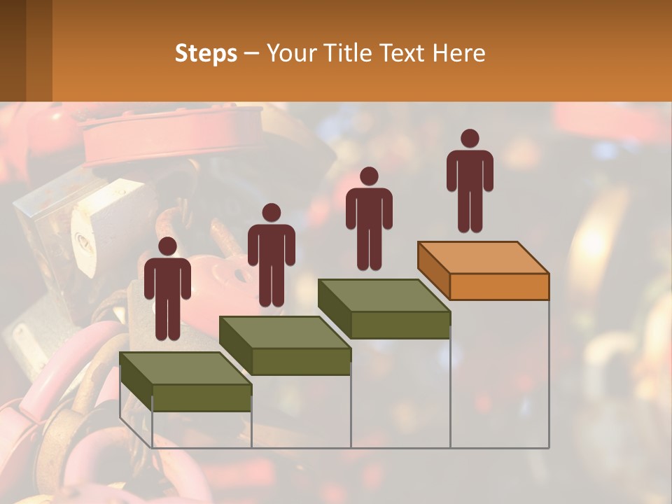 A Bunch Of Locks Are Attached To A Tree PowerPoint Template