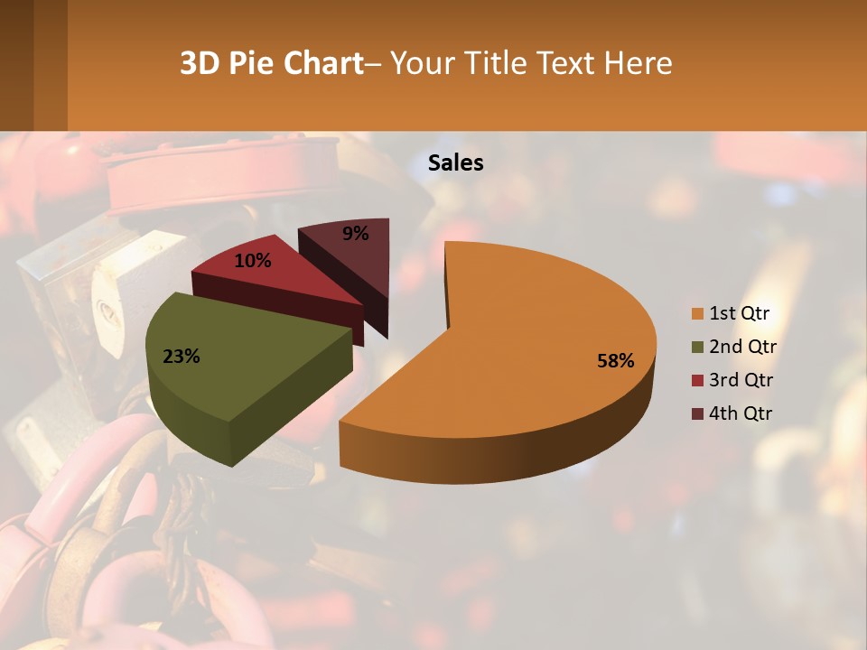 A Bunch Of Locks Are Attached To A Tree PowerPoint Template