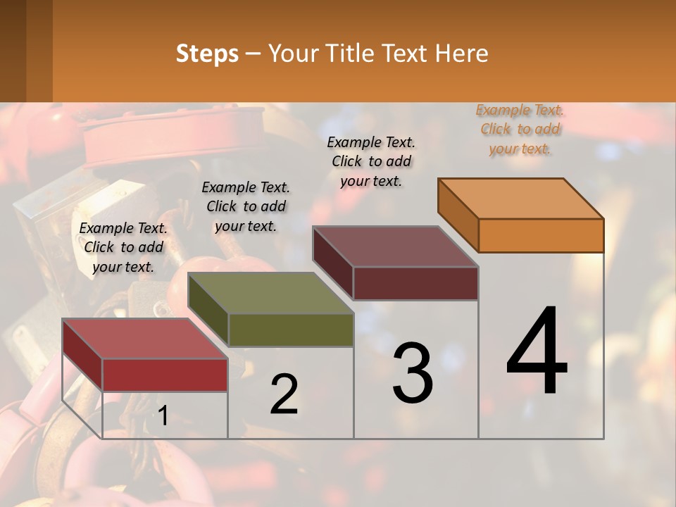 A Bunch Of Locks Are Attached To A Tree PowerPoint Template