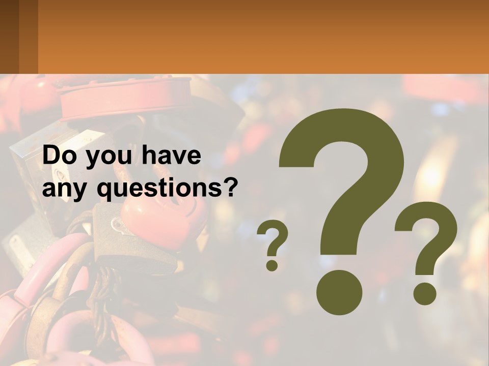 A Bunch Of Locks Are Attached To A Tree PowerPoint Template