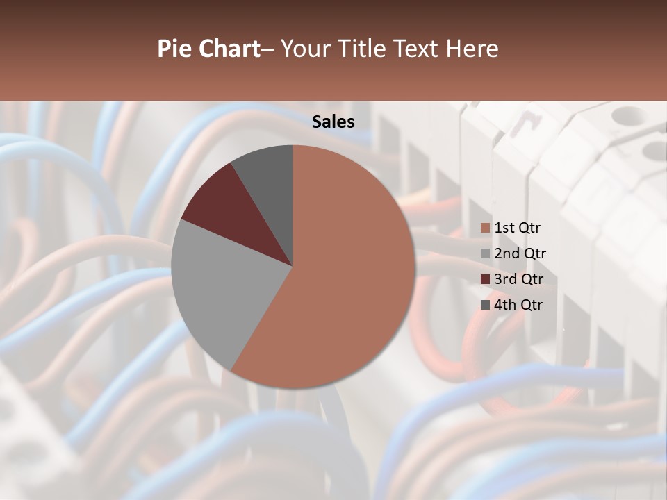 A Bunch Of Wires That Are Connected To A Wall PowerPoint Template