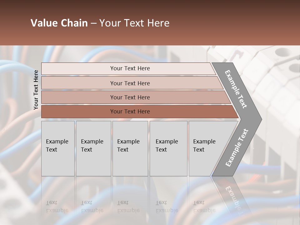 A Bunch Of Wires That Are Connected To A Wall PowerPoint Template
