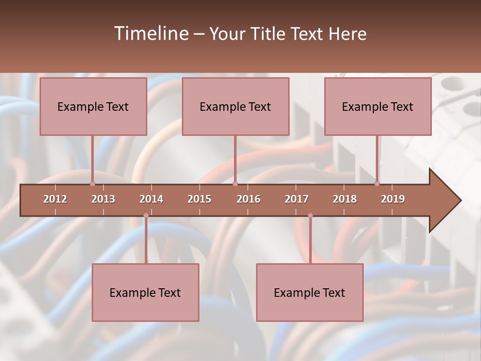 A Bunch Of Wires That Are Connected To A Wall PowerPoint Template