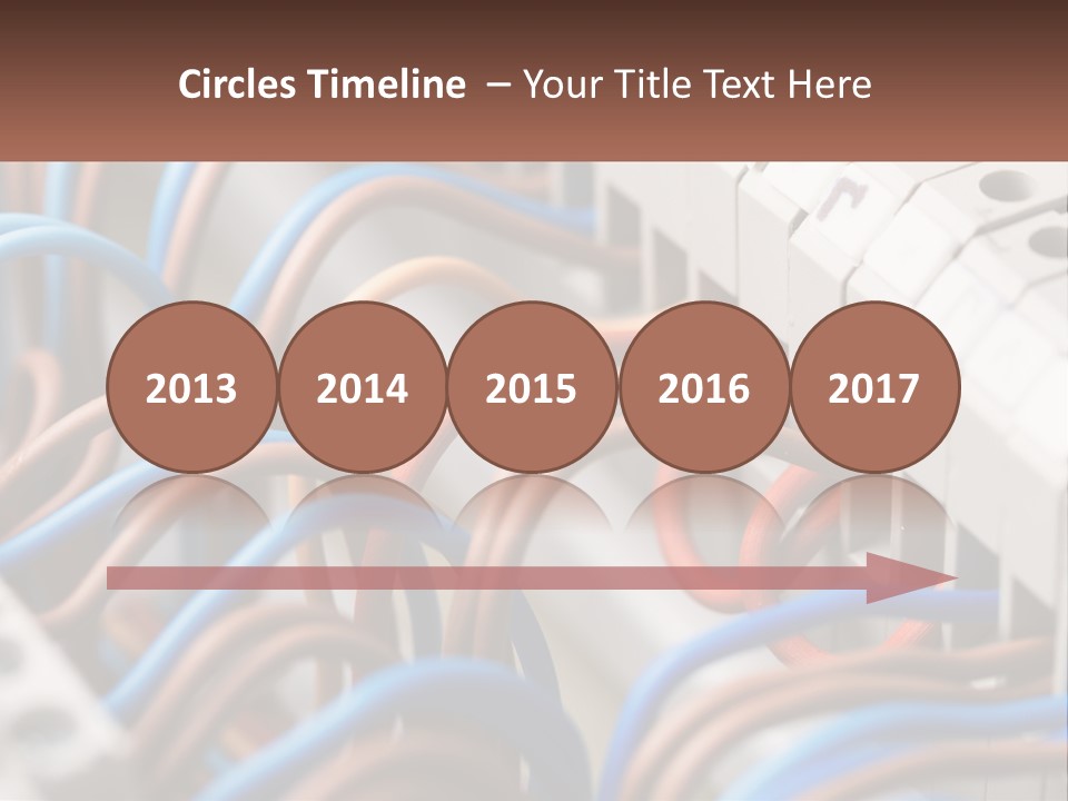 A Bunch Of Wires That Are Connected To A Wall PowerPoint Template