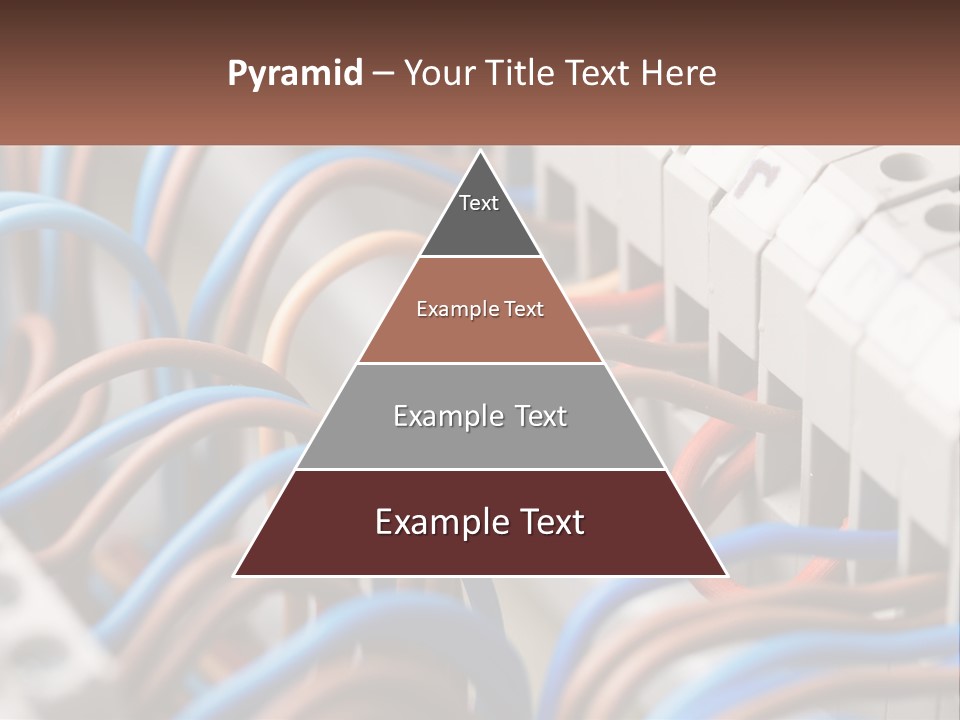 A Bunch Of Wires That Are Connected To A Wall PowerPoint Template