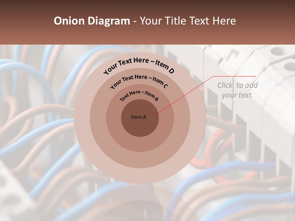 A Bunch Of Wires That Are Connected To A Wall PowerPoint Template