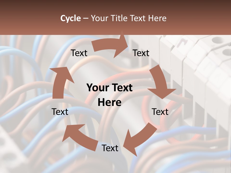 A Bunch Of Wires That Are Connected To A Wall PowerPoint Template