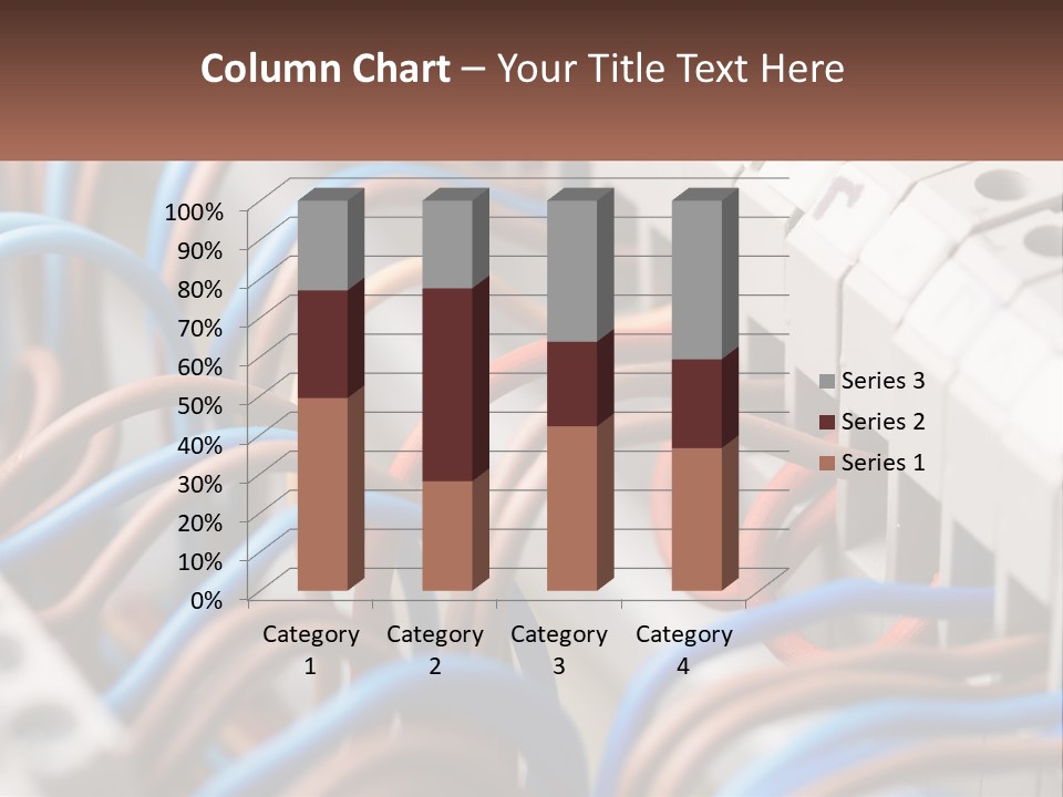 A Bunch Of Wires That Are Connected To A Wall PowerPoint Template