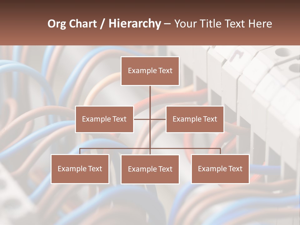 A Bunch Of Wires That Are Connected To A Wall PowerPoint Template