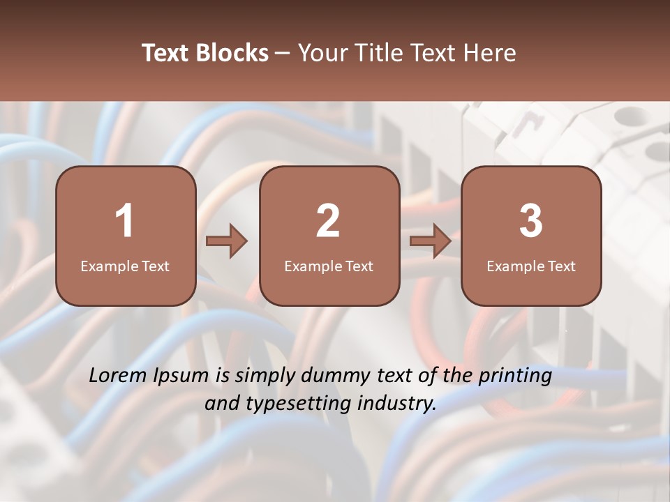A Bunch Of Wires That Are Connected To A Wall PowerPoint Template