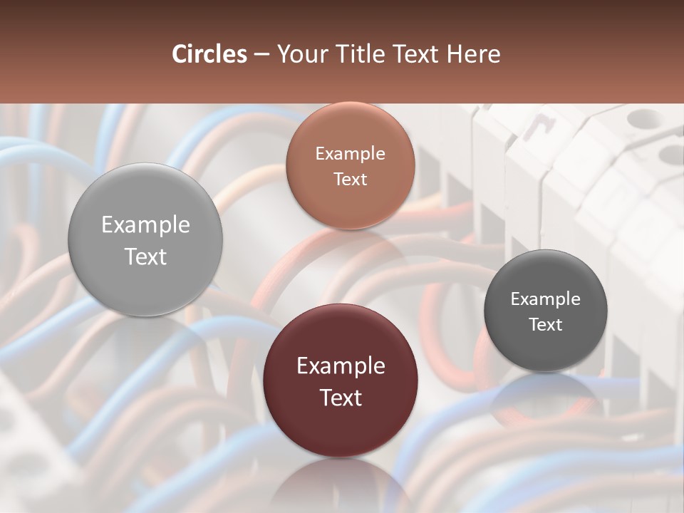 A Bunch Of Wires That Are Connected To A Wall PowerPoint Template