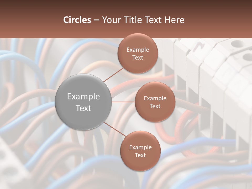 A Bunch Of Wires That Are Connected To A Wall PowerPoint Template