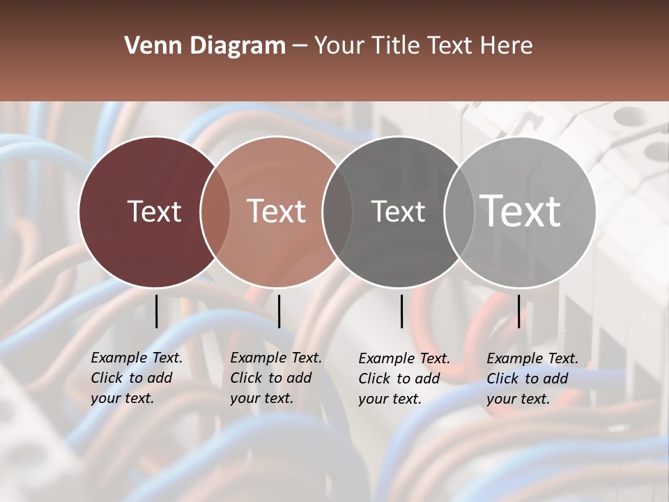 A Bunch Of Wires That Are Connected To A Wall PowerPoint Template
