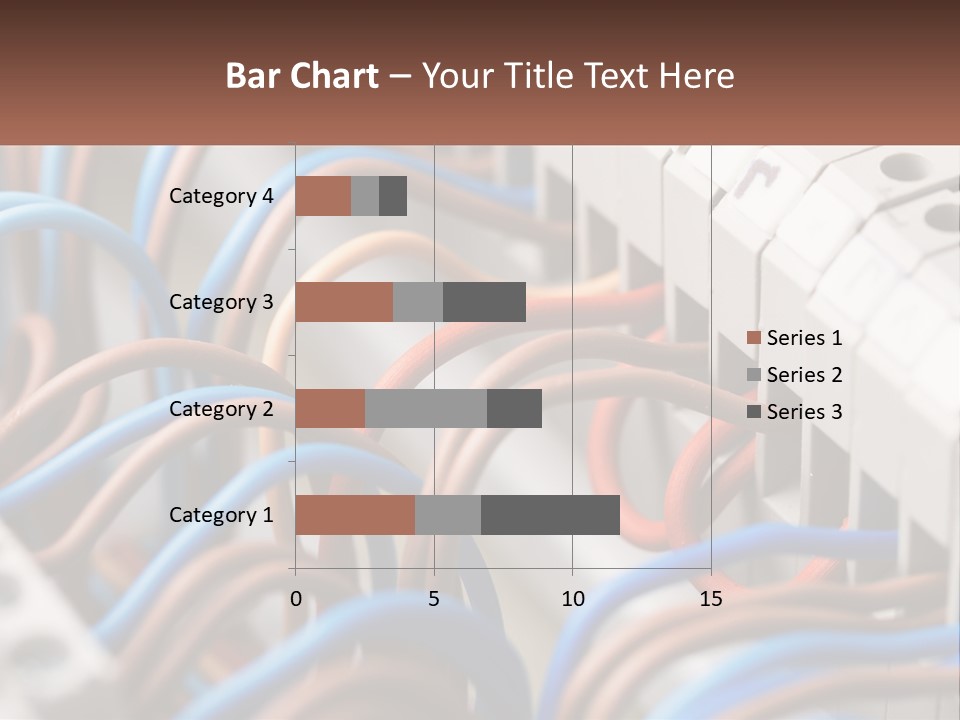 A Bunch Of Wires That Are Connected To A Wall PowerPoint Template