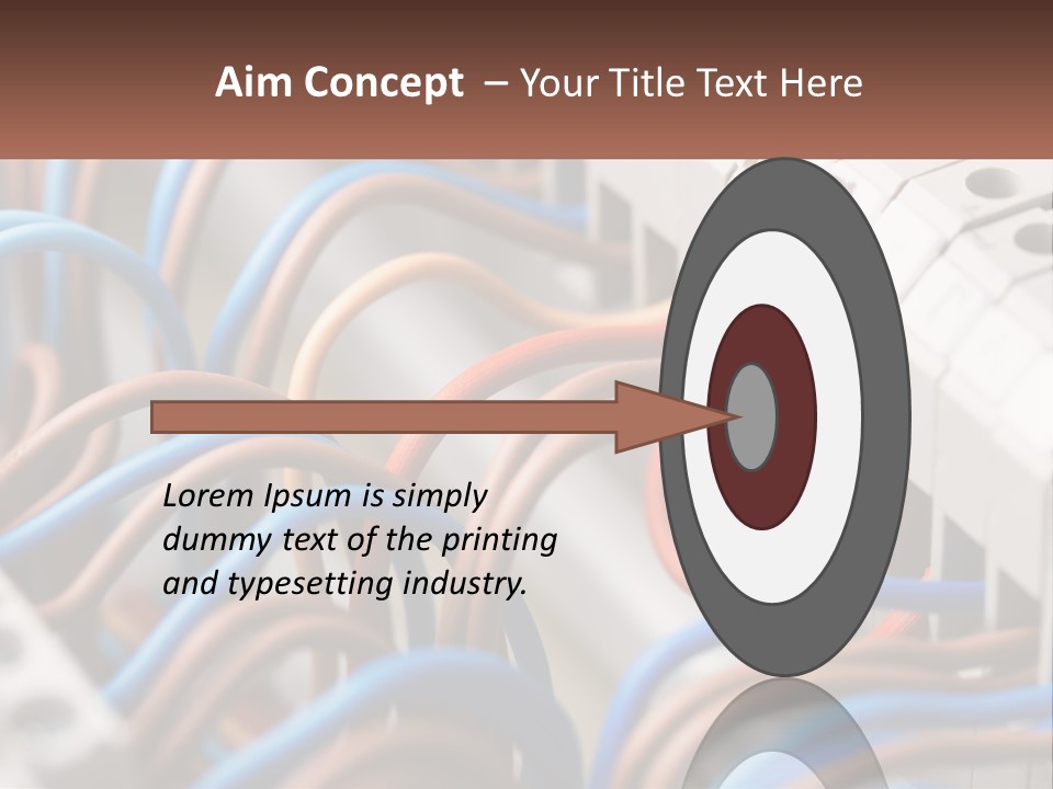 A Bunch Of Wires That Are Connected To A Wall PowerPoint Template