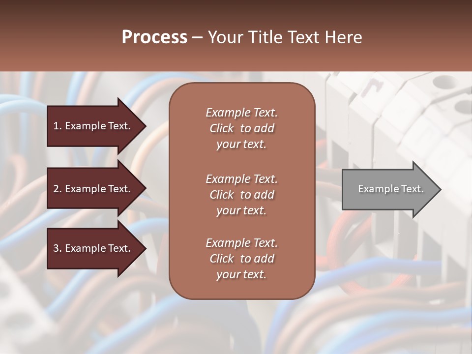 A Bunch Of Wires That Are Connected To A Wall PowerPoint Template