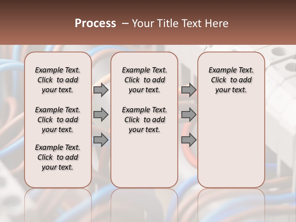 A Bunch Of Wires That Are Connected To A Wall PowerPoint Template