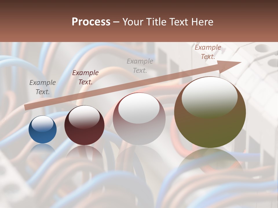 A Bunch Of Wires That Are Connected To A Wall PowerPoint Template