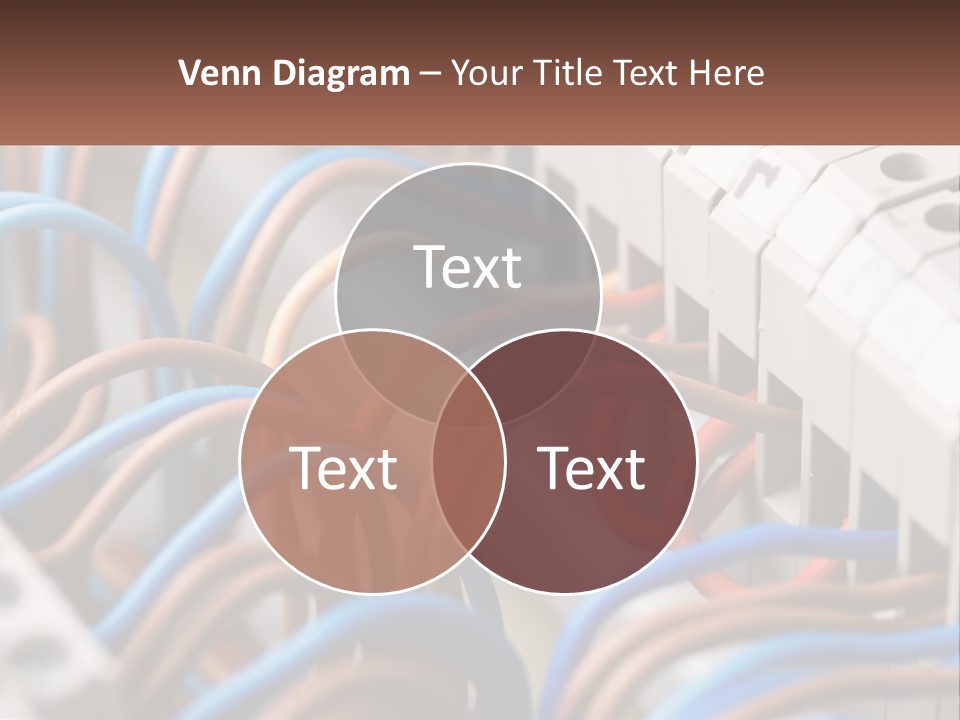 A Bunch Of Wires That Are Connected To A Wall PowerPoint Template