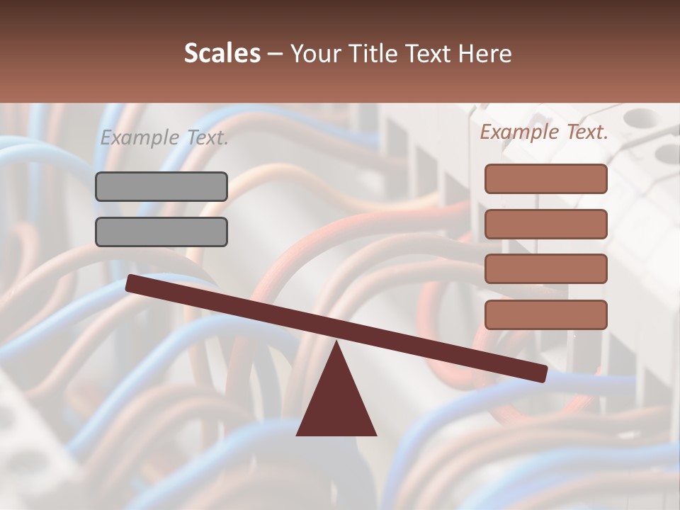 A Bunch Of Wires That Are Connected To A Wall PowerPoint Template