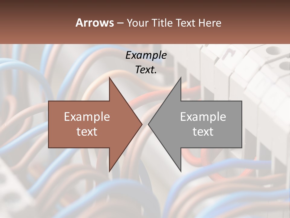 A Bunch Of Wires That Are Connected To A Wall PowerPoint Template