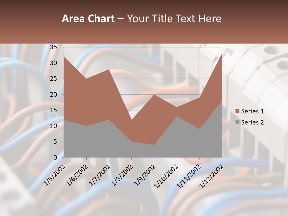 A Bunch Of Wires That Are Connected To A Wall PowerPoint Template