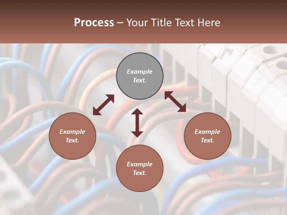 A Bunch Of Wires That Are Connected To A Wall PowerPoint Template