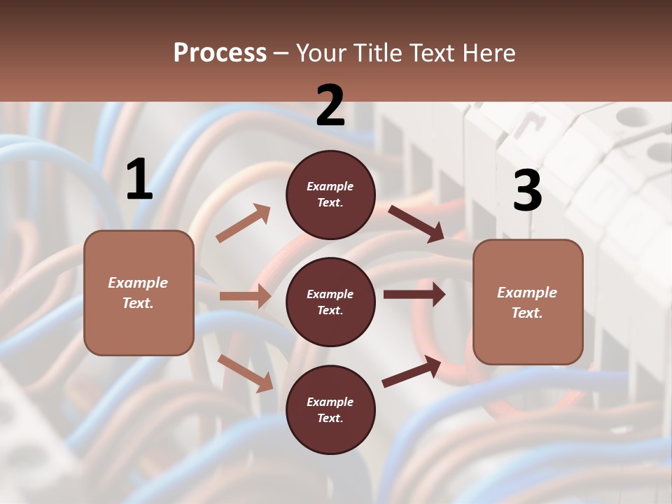 A Bunch Of Wires That Are Connected To A Wall PowerPoint Template