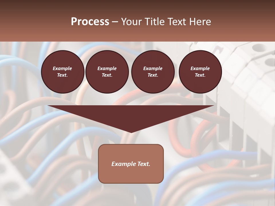 A Bunch Of Wires That Are Connected To A Wall PowerPoint Template