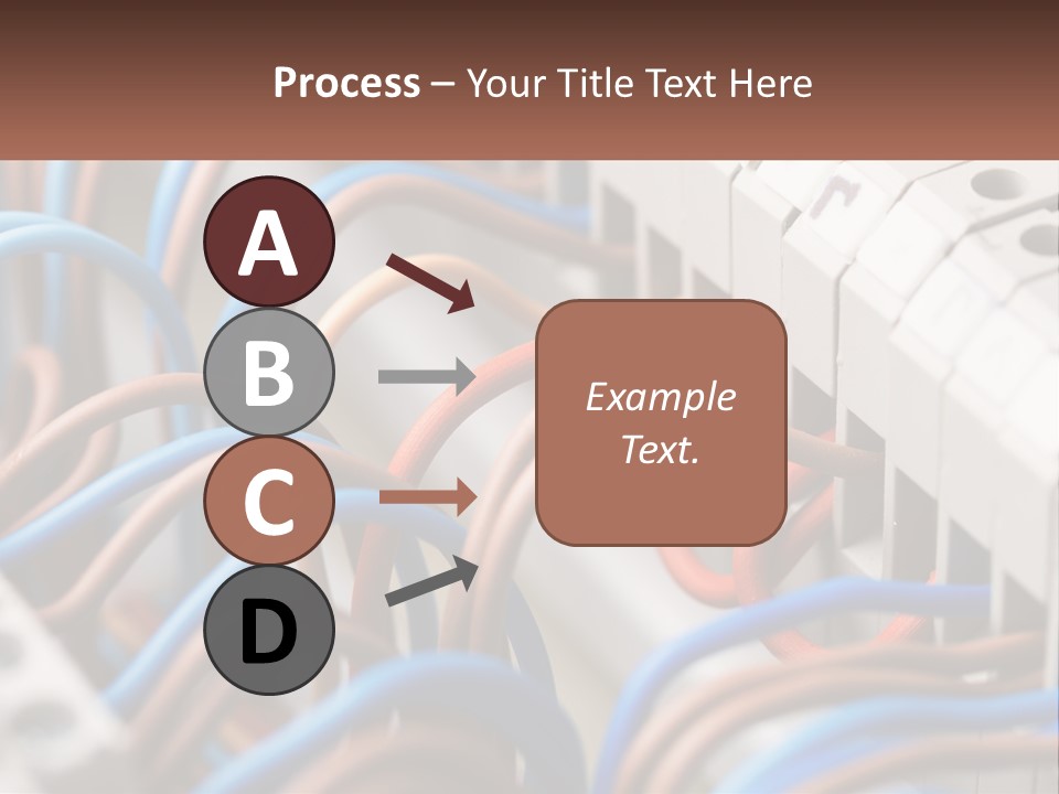 A Bunch Of Wires That Are Connected To A Wall PowerPoint Template