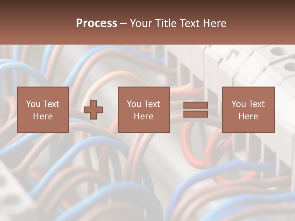 A Bunch Of Wires That Are Connected To A Wall PowerPoint Template