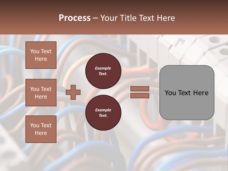 A Bunch Of Wires That Are Connected To A Wall PowerPoint Template