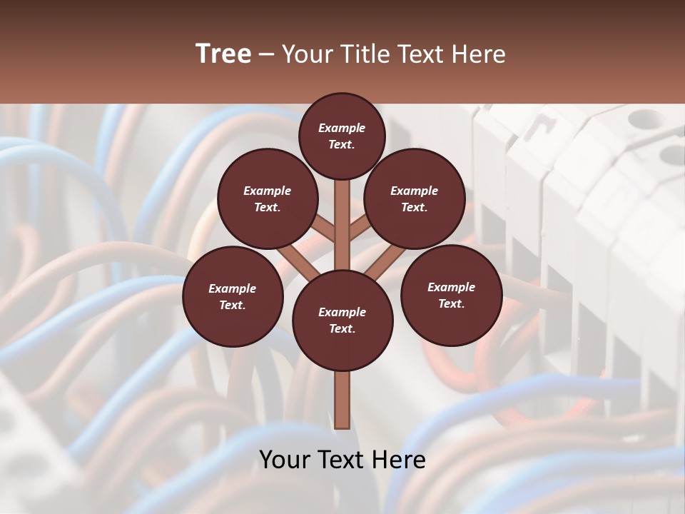 A Bunch Of Wires That Are Connected To A Wall PowerPoint Template