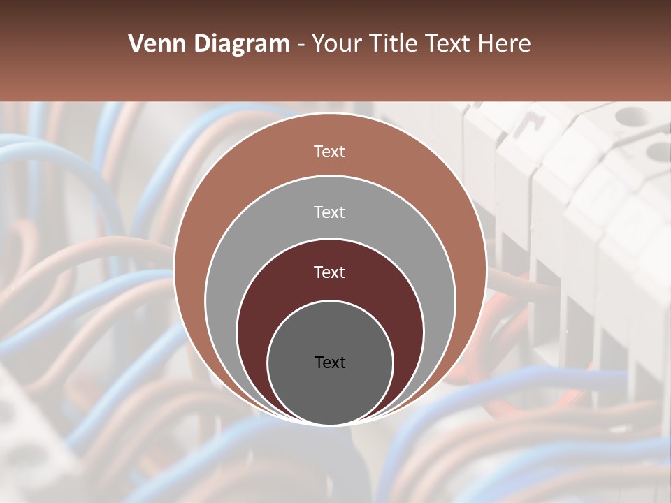A Bunch Of Wires That Are Connected To A Wall PowerPoint Template