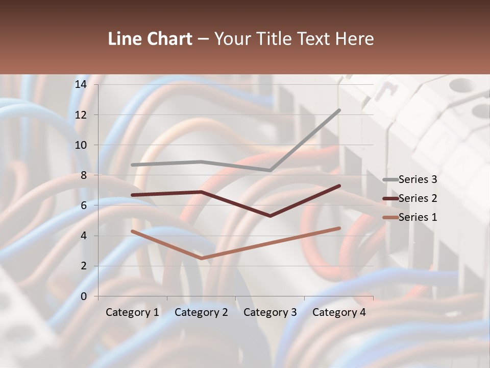 A Bunch Of Wires That Are Connected To A Wall PowerPoint Template