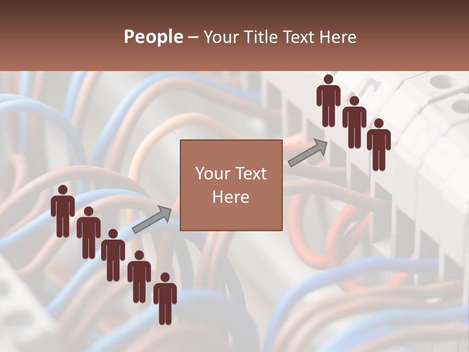 A Bunch Of Wires That Are Connected To A Wall PowerPoint Template