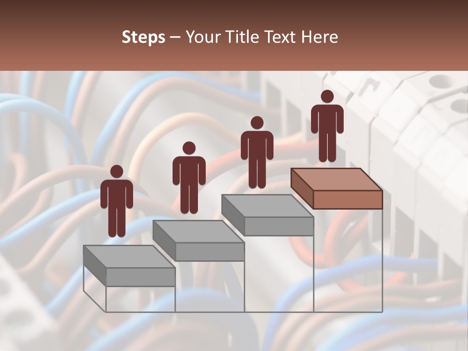 A Bunch Of Wires That Are Connected To A Wall PowerPoint Template