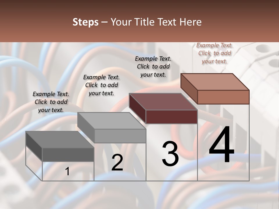 A Bunch Of Wires That Are Connected To A Wall PowerPoint Template