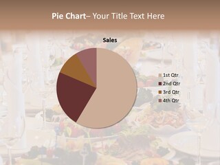 A Long Table With Many Plates Of Food On It PowerPoint Template