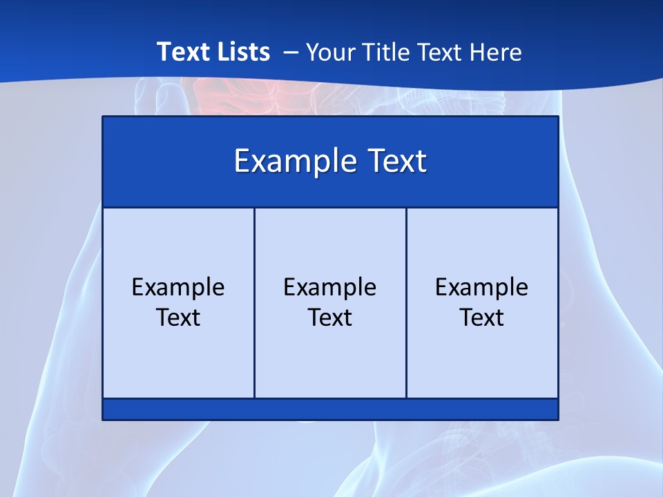 A Human Head With The Brain Highlighted In Red PowerPoint Template