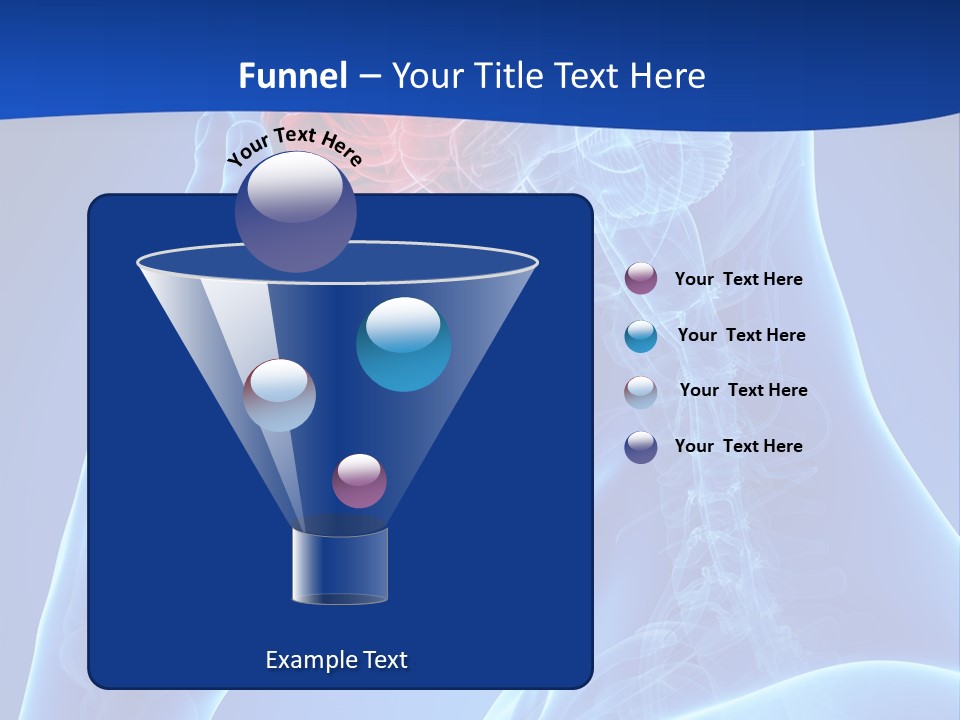 A Human Head With The Brain Highlighted In Red PowerPoint Template