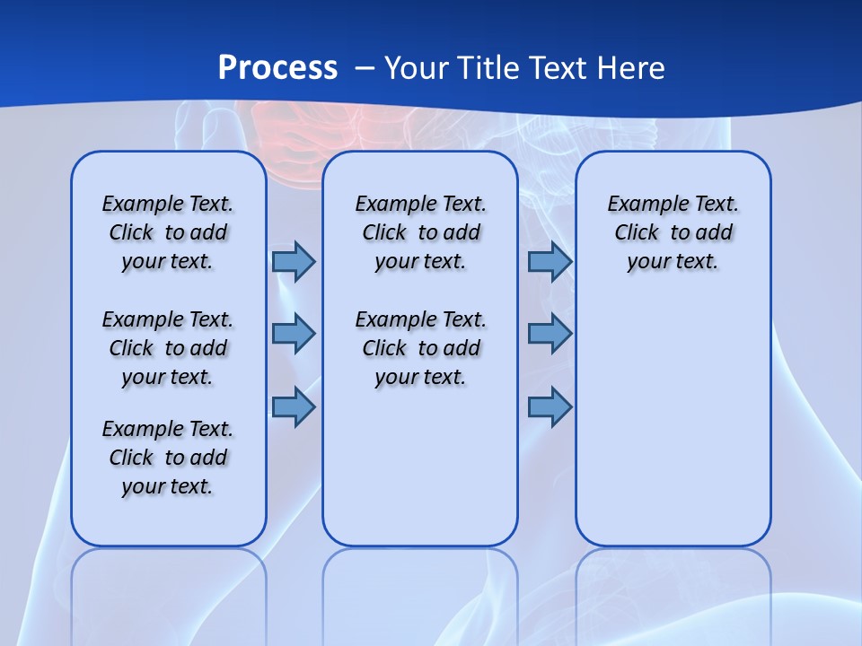 A Human Head With The Brain Highlighted In Red PowerPoint Template