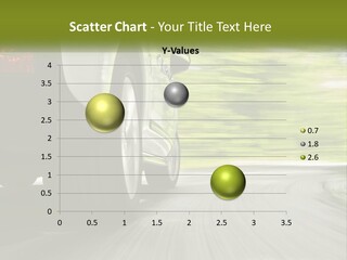 A Car Driving Down A Road With Blurry Trees In The Background PowerPoint Template