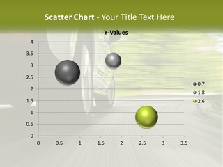 A Car Driving Down A Road With Blurry Trees In The Background PowerPoint Template