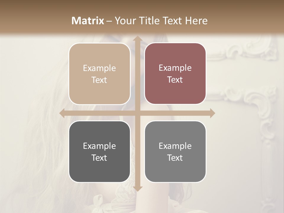 A Woman In Lingerie Posing For A Picture PowerPoint Template